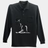 Long Sleeve Silk Touch Polo with Pocket Thumbnail