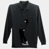 Long Sleeve Silk Touch Polo with Pocket Thumbnail