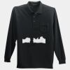 Long Sleeve Silk Touch Polo with Pocket Thumbnail