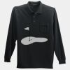 Long Sleeve Silk Touch Polo with Pocket Thumbnail