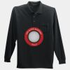 Long Sleeve Silk Touch Polo with Pocket Thumbnail