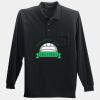 Long Sleeve Silk Touch Polo with Pocket Thumbnail