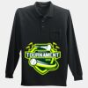 Long Sleeve Silk Touch Polo with Pocket Thumbnail