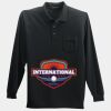 Long Sleeve Silk Touch Polo with Pocket Thumbnail