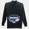 Long Sleeve Silk Touch Polo with Pocket Thumbnail