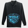 Long Sleeve Silk Touch Polo with Pocket Thumbnail
