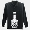 Long Sleeve Silk Touch Polo with Pocket Thumbnail