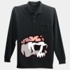 Long Sleeve Silk Touch Polo with Pocket Thumbnail
