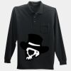 Long Sleeve Silk Touch Polo with Pocket Thumbnail