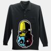 Long Sleeve Silk Touch Polo with Pocket Thumbnail