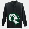 Long Sleeve Silk Touch Polo with Pocket Thumbnail