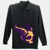Long Sleeve Silk Touch Polo with Pocket Thumbnail