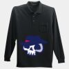 Long Sleeve Silk Touch Polo with Pocket Thumbnail