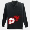 Long Sleeve Silk Touch Polo with Pocket Thumbnail
