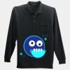 Long Sleeve Silk Touch Polo with Pocket Thumbnail
