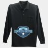 Long Sleeve Silk Touch Polo with Pocket Thumbnail