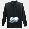 Long Sleeve Silk Touch Polo with Pocket Thumbnail