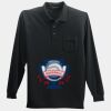 Long Sleeve Silk Touch Polo with Pocket Thumbnail