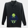Long Sleeve Silk Touch Polo with Pocket Thumbnail
