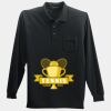 Long Sleeve Silk Touch Polo with Pocket Thumbnail
