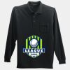 Long Sleeve Silk Touch Polo with Pocket Thumbnail
