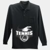 Long Sleeve Silk Touch Polo with Pocket Thumbnail