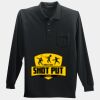 Long Sleeve Silk Touch Polo with Pocket Thumbnail