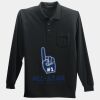 Long Sleeve Silk Touch Polo with Pocket Thumbnail