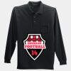 Long Sleeve Silk Touch Polo with Pocket Thumbnail