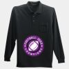 Long Sleeve Silk Touch Polo with Pocket Thumbnail