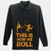 Long Sleeve Silk Touch Polo with Pocket Thumbnail