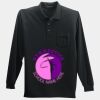 Long Sleeve Silk Touch Polo with Pocket Thumbnail
