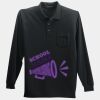 Long Sleeve Silk Touch Polo with Pocket Thumbnail
