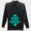 Long Sleeve Silk Touch Polo with Pocket Thumbnail