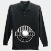 Long Sleeve Silk Touch Polo with Pocket Thumbnail