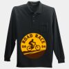 Long Sleeve Silk Touch Polo with Pocket Thumbnail