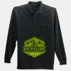 Long Sleeve Silk Touch Polo with Pocket Thumbnail