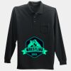 Long Sleeve Silk Touch Polo with Pocket Thumbnail