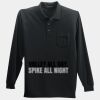 Long Sleeve Silk Touch Polo with Pocket Thumbnail