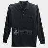 Long Sleeve Silk Touch Polo with Pocket Thumbnail