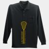 Long Sleeve Silk Touch Polo with Pocket Thumbnail