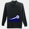 Long Sleeve Silk Touch Polo with Pocket Thumbnail