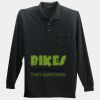 Long Sleeve Silk Touch Polo with Pocket Thumbnail