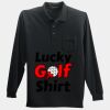 Long Sleeve Silk Touch Polo with Pocket Thumbnail