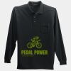 Long Sleeve Silk Touch Polo with Pocket Thumbnail