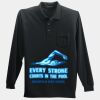 Long Sleeve Silk Touch Polo with Pocket Thumbnail