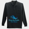Long Sleeve Silk Touch Polo with Pocket Thumbnail