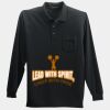 Long Sleeve Silk Touch Polo with Pocket Thumbnail