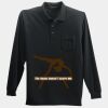Long Sleeve Silk Touch Polo with Pocket Thumbnail
