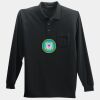 Long Sleeve Silk Touch Polo with Pocket Thumbnail